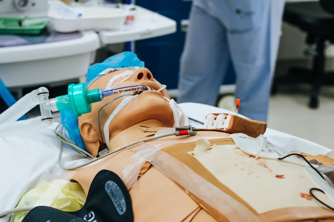 A CPR training manikin